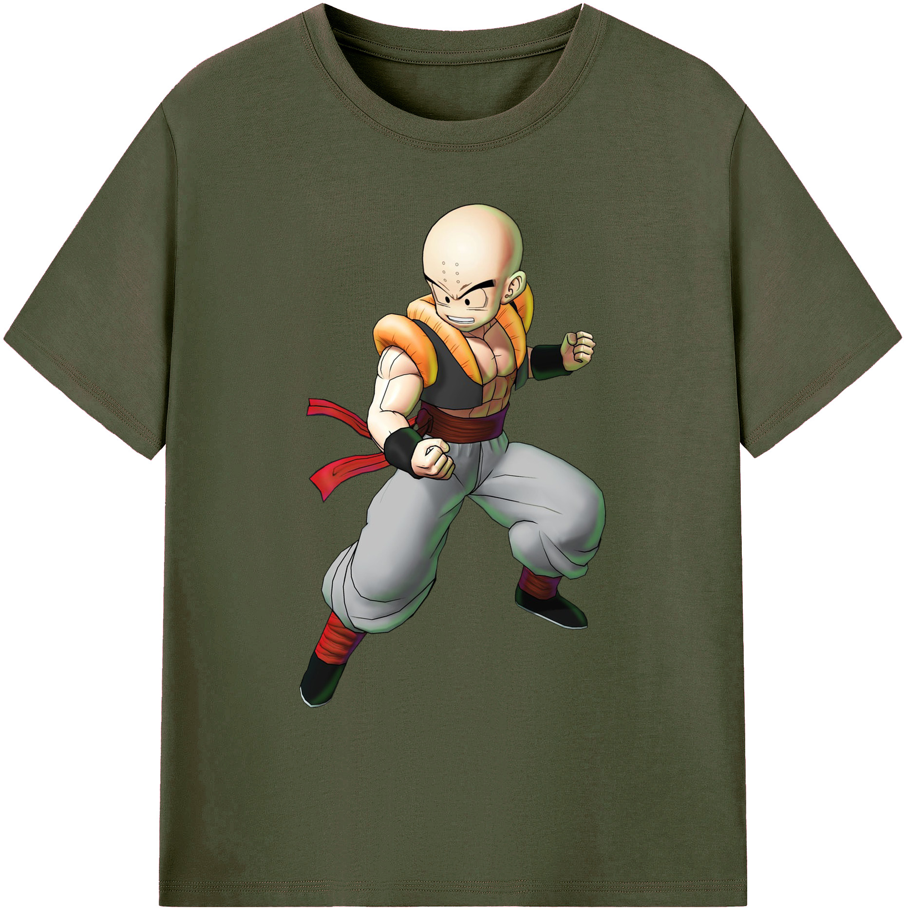 ドラゴンボール クリリン DRAGON BALL krillin 綿100％ メンズ半袖Tシャツ｜肌触りやわらか＆通気性